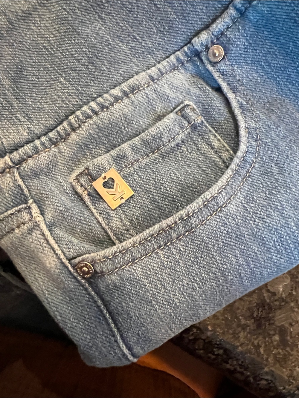 Belle by Kim Gravel Light Blue Skinny Jeans - Picture 4 of 9